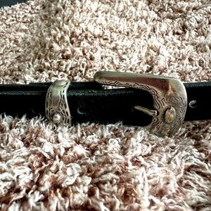ZARA BLACK BUCKLE BELT